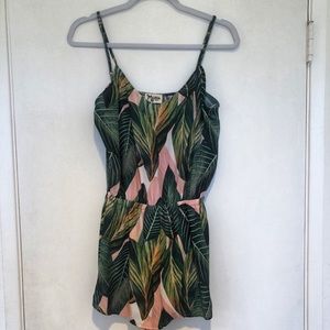 Show Me Your Mumu Palm Leaf Romper